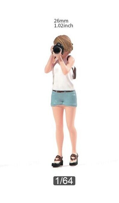 1:64 Painted Unpainted Figure Model Miniature Resin Diorama Sand Shotting Girl New