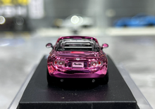 Load image into Gallery viewer, GCD 1:64 Pink Fuso Fighter Trailer Truck MX5 Sport Model Diecast Metal Car New Collection
