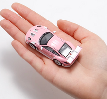 Load image into Gallery viewer, MJ 1:64 Light Pink 911 GT3 Rs Sports Model Diecast Metal Car New Collection
