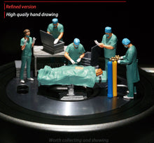 Load image into Gallery viewer, 1:64 Painted Figure Mini Model Miniature Resin Diorama Operating Doctors Patient
