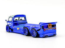 Load image into Gallery viewer, Liberty 1:64 Blue VW T1 6x6 Flatbed Tow Truck Sport Model Diecast Metal Car
