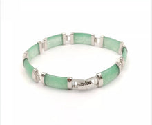 Load image into Gallery viewer, Nature Jade Beaded Bracelet Jewelry Blessing Lucky Fortune Gift For Her Lime U
