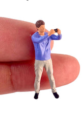 Load image into Gallery viewer, 1:64 Painted Figure Model Miniature Resin Diorama Camera Man Cute Girl Boy Sand
