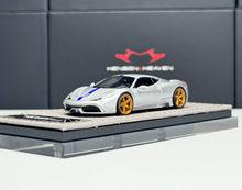 Load image into Gallery viewer, HH 1:64 Silver 458 Speciale Sports Model Diecast Resin Car New Collection
