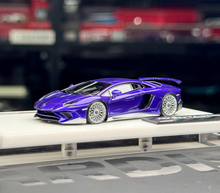 Load image into Gallery viewer, Tardis 1:64 Purple Aventador LP750-4 SV Sports Model Diecast Resin Car New Collection
