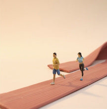 Load image into Gallery viewer, 1:64 Painted Figure Model Miniature Resin Diorama Toy Sand Running People Sports
