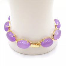 Load image into Gallery viewer, Nature Jade Beaded Bracelet Jewelry Blessing Lucky Fortune Gift For Her Purple G
