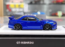 Load image into Gallery viewer, BZMW 1:64 Blue Skyline GTR R34 NISMO Z-Tune Sports Model Diecast Resin Car New Collection
