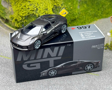 Load image into Gallery viewer, MINIGT 1:64 Black Carbon Jaguar C-X75 Sports Model Diecast Metal Test Car New Collection
