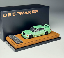 Load image into Gallery viewer, Deepmaker 1:64 Green 190E EVOII Widebody Sports Model Diecast Resin Car New Collection
