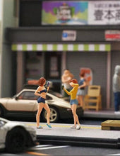 Load image into Gallery viewer, 1:64 Painted Figure Mini Model Miniature Car Scenes Resin Toy Posing Girl Lady
