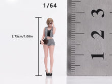 Load image into Gallery viewer, 1:64 Painted Figure Model Miniature Resin Sand Lady Beauty Suit Woman Sunglasses
