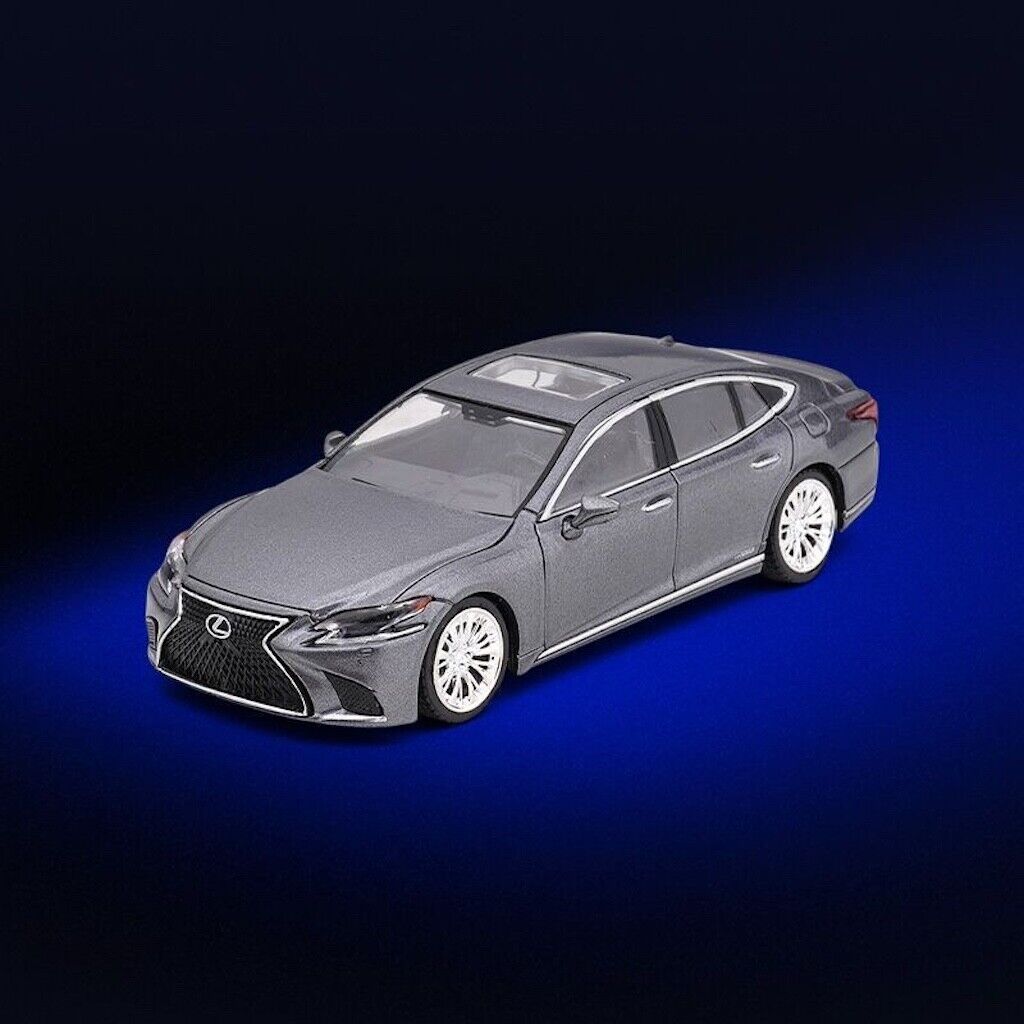 Enchery 1:64 2018 Gray LS500h Luxury Sedan Sports Model Diecast Metal Car New Collection