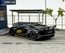 Load image into Gallery viewer, MINIGT 1:64 Black Aventador SVJ 63 Roadster Sports Model Diecast Metal Car New Collection
