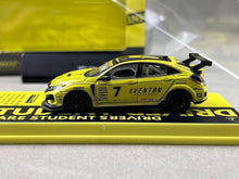 Load image into Gallery viewer, Tarmac 1:64 Yellow Civic FK8 Sports Model Diecast Metal Car Box New Collection
