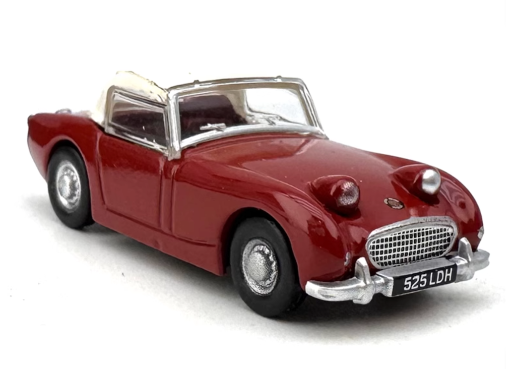 1:76 Red Austin Healy Sports Classic Coupe Model Diecast Metal Car New Collection