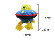 Load image into Gallery viewer, Dog Squeaky Alien Toys Chew Puppy Fluffy Rope Toy Durable Teeth Grindin PET Cat
