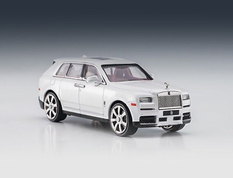 ING 1:64 White Cullinan Luxury SUV Model Diecast Metal Car