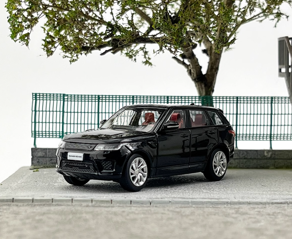 WHELART 1:64 2018 Black Range Rover Sports SUV Model Diecast Metal Car New Collection