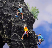 Load image into Gallery viewer, 1:64 Painted Figure Model Miniature Resin Diorama Sand Hiker Climber Backpacker New Collection

