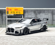 Load image into Gallery viewer, SW 1:64 Silver M4 ADRO BODY KIT Coupe Sports Model Diecast Metal Car New Collection
