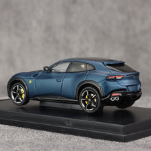 Load image into Gallery viewer, Funny 1:64 Matte Blue F Purosangue SUV Luxury Sports Model Diecast Metal Car

