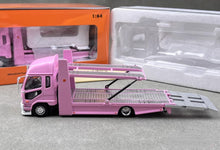 Load image into Gallery viewer, GCD 1:64 Pink Fuso Fighter Mk2 Double Deck Tow Model Diecast Metal Car New
