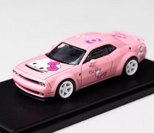 Load image into Gallery viewer, FW 1:64 Pink SRT Hellcat Muscle Sports Model Diecast Metal Car BN
