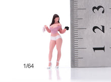 Load image into Gallery viewer, 1:64 Painted Figure Model Miniature Resin Diorama Sand Toy Pink Top Sexy Beauty
