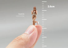 Load image into Gallery viewer, 1:64 Painted Figure Model Miniature Resin Diorama Toy Sand Happy Lady Girl Cute
