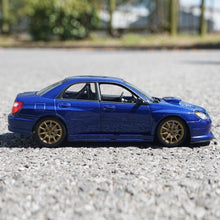 Load image into Gallery viewer, WELLY 1:24 JDM Impreza WRX STI Racing Sports Model Diecast Metal Car Display
