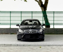 Load image into Gallery viewer, Tarmac 1:64 Black Benz C63 AMG Coupe Sports Model Diecast Metal Car New Collection
