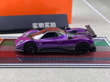 Load image into Gallery viewer, U2 1:64 Purple Zonda Tricolore Racing Sports Model Diecast Resin Car New Collection
