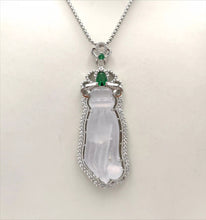 Load image into Gallery viewer, Nature Jade Budha Hand Pendant Necklace Gift Jewelry charm Blessing Lucky New b
