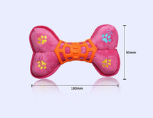 Load image into Gallery viewer, Dog Squeaky Toys Chew Puppy Rubber Fluffy Toy Durable Play Fetch Safe Bone Pet
