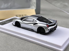 Load image into Gallery viewer, DCM 1:64 Silver Novitec 488 Pista Racing Sports Model Diecast Metal Car New

