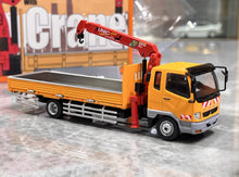 Load image into Gallery viewer, GCD 1:64 Yellow Fuso Fighter Crane Truck Model Diecast Metal Car New Collection
