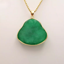 Load image into Gallery viewer, Nature Jade Laughing Budha Pendant Necklace Gift Jewelry charm Blessing Lucky G
