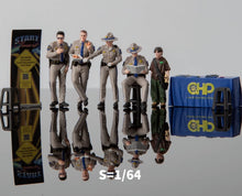 Load image into Gallery viewer, 1:64 Painted Figure Model Miniature Resin Diorama Policeman Police Officers Set
