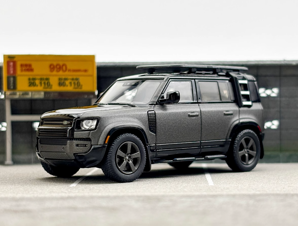 ARBox 1:64 Gray 2023 Defender 110 V8 SUV ORV Sport Model Diecast Metal Car New Collection