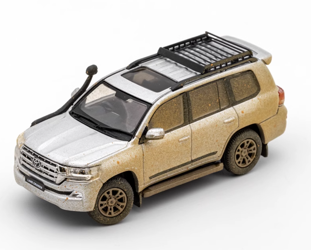 GCD 1:64 Silver Land Cruiser LC200 SUV ORV Sports Model Diecast Metal Car New Collection