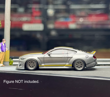 Load image into Gallery viewer, Liberty 1:64 Silver Mustang Widebody Muscle Sports Model Diecast Metal Car New Collection
