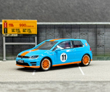 Load image into Gallery viewer, Zoom 1:64 Blue Gulf VW Golf 7R VII GTI Coupe Sport Model Diecast Metal Car New Collection
