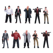 Load image into Gallery viewer, 1:64 Painted Figure Model Miniature Resin Diorama Sand Ganster Bandit Robbery
