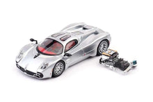 Load image into Gallery viewer, HM 1:64 Silver Utopia Engine Sports Model Diecast Metal Car New Collection
