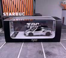 Load image into Gallery viewer, TPC 1:64 Silver 488 Pista Convertible Racing Sport Model Diecast Metal Car New Collection
