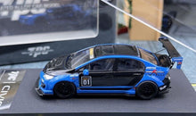 Load image into Gallery viewer, TPC 1:64 Blue JDM Civic FD2 Racing Sports Model Diecast Metal Car New
