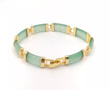 Load image into Gallery viewer, Nature Jade Beaded Bracelet Jewelry Blessing Lucky Fortune Gift For Her Green w

