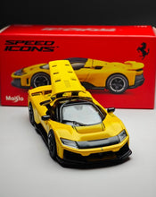 Load image into Gallery viewer, Maisto 1:64 Yellow F80 Racing Sports Model Diecast Metal Car New Collection

