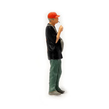 Load image into Gallery viewer, 1:64 Painted Figure Mini Model Miniature Resin Diorama Bicycle Street Boy Smoke
